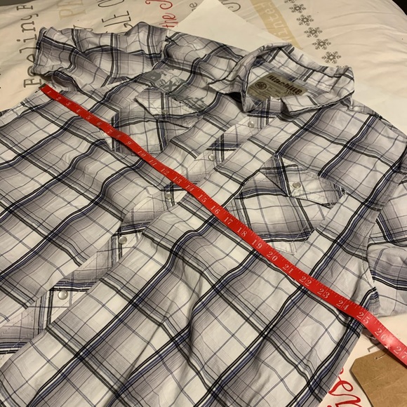 2 NWT XXL Machine short sleeve button up plaid shirts - Picture 8 of 16